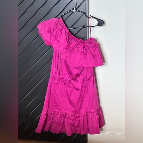 Revolve one shoulder dress in Raspberry. Size S. Excellent condition. - Picture 2 of 3